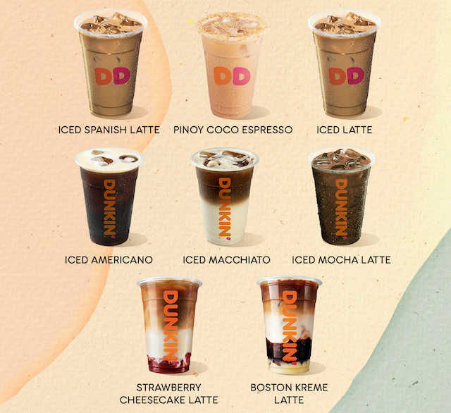 Dunkin Donuts Espresso & Coffee Menu With Prices