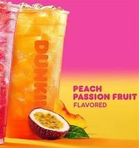 Dunkin Donuts Peach Passion Fruit Dunkin' Refreshers Nutrition Facts